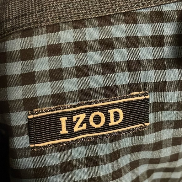 Size Large ~ IZOD ~Men's Long Sleeved Button Down Pocket Shirt - Picture 9 of 12